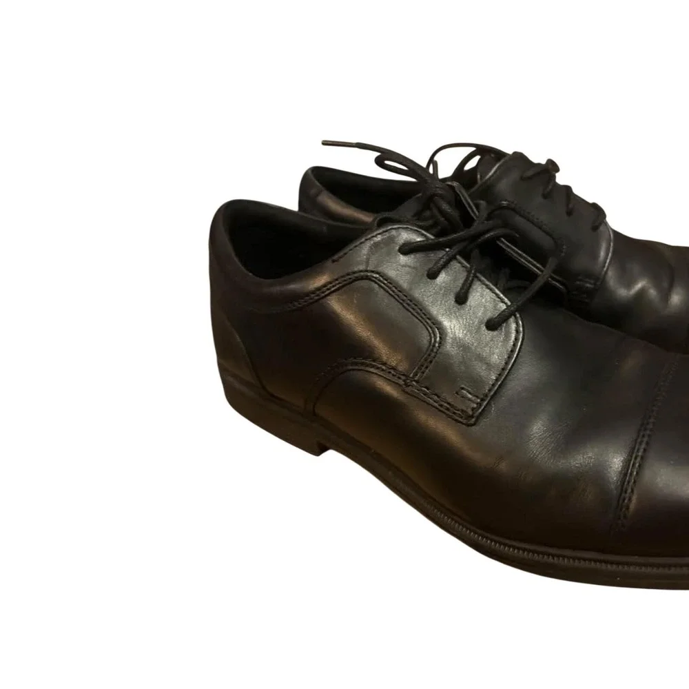 Rockport‎ Black Leather Dress Shoes Mens 11
